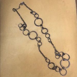 🌟Chain Link Brown Ribbed Necklace